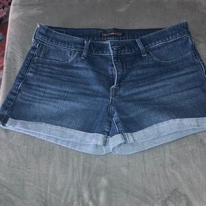 Abercrombie & Fitch Dark Blue Jean Shorts